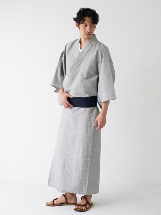 【予約商品】和ROBE / HICKORY YUKATA / GRAY photo
