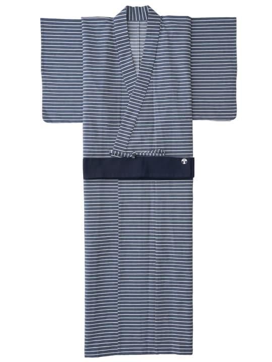 【予約商品】和ROBE / BORDER YUKATA / NAVY photo