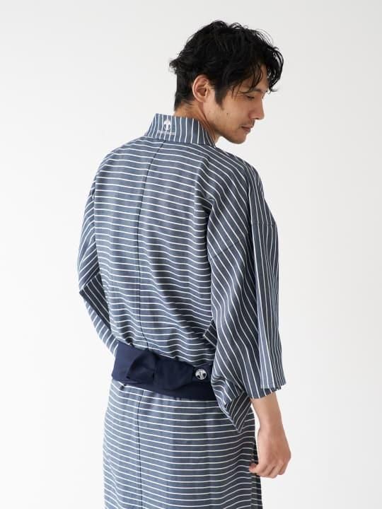 【予約商品】和ROBE / BORDER YUKATA / NAVY photo