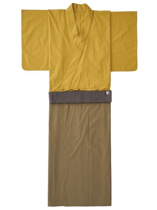 【予約商品】和ROBE / BI-COLOR YUKATA / MUSTARD x OLIVE photo