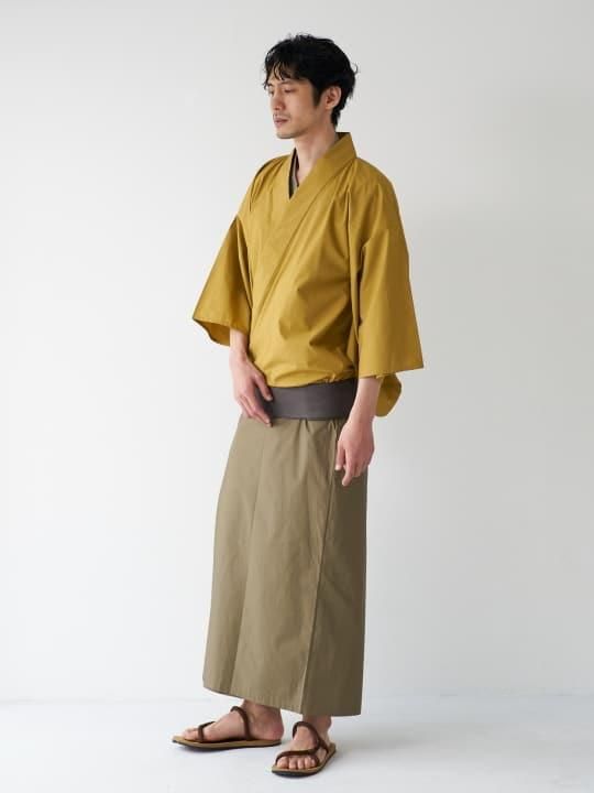【予約商品】和ROBE / BI-COLOR YUKATA / MUSTARD x OLIVE photo