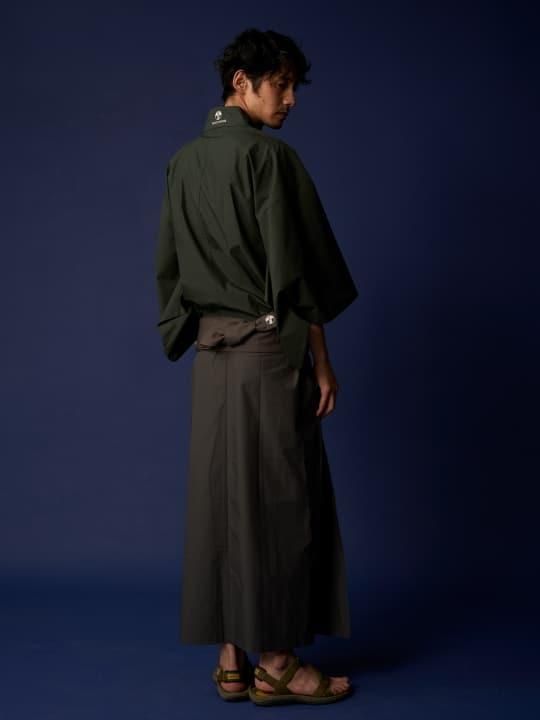 【予約商品】和ROBE / BI-COLOR YUKATA / GREEN x CHARCOAL photo