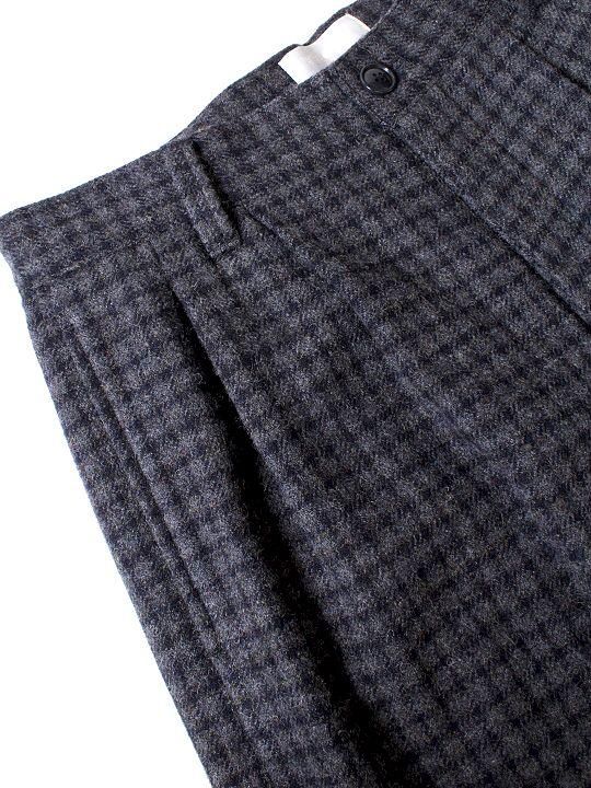 TROVE / RUUTUKA WIDE PANTS / CHARCOAL photo