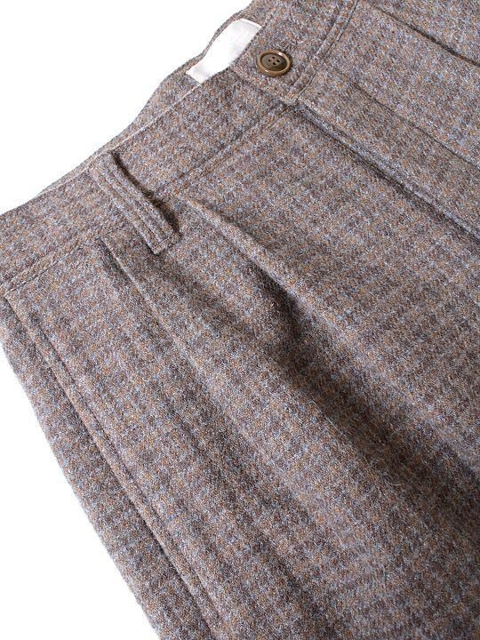 TROVE / RUUTUKA WIDE PANTS / GRAY BEIGE photo