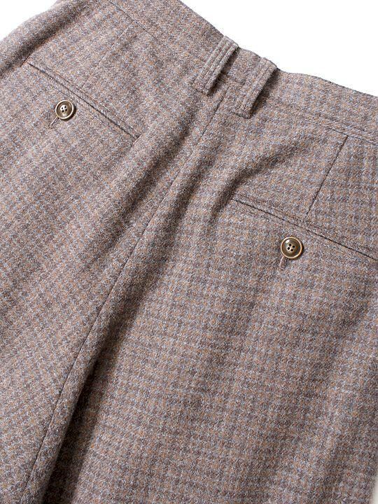 TROVE / RUUTUKA WIDE PANTS / GRAY BEIGE photo