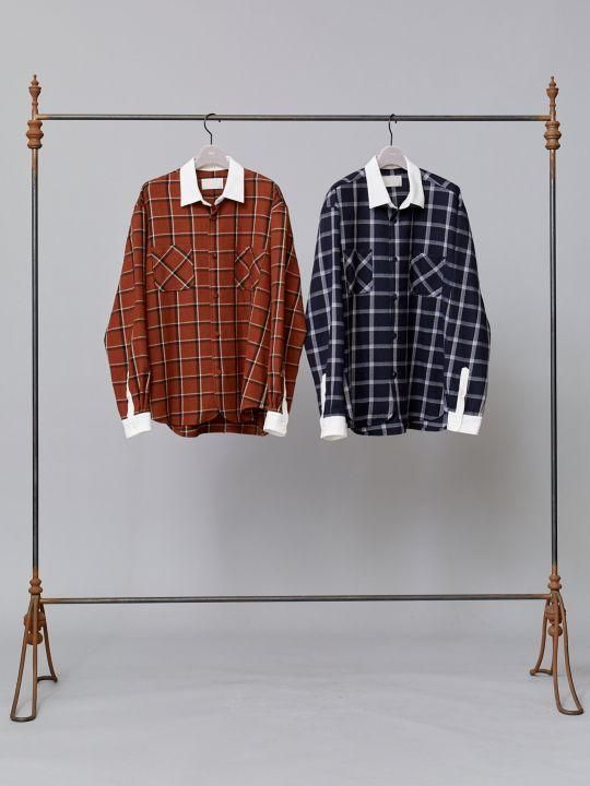 TROVE / PIMEYS CLERIC SHIRT / NAVY photo