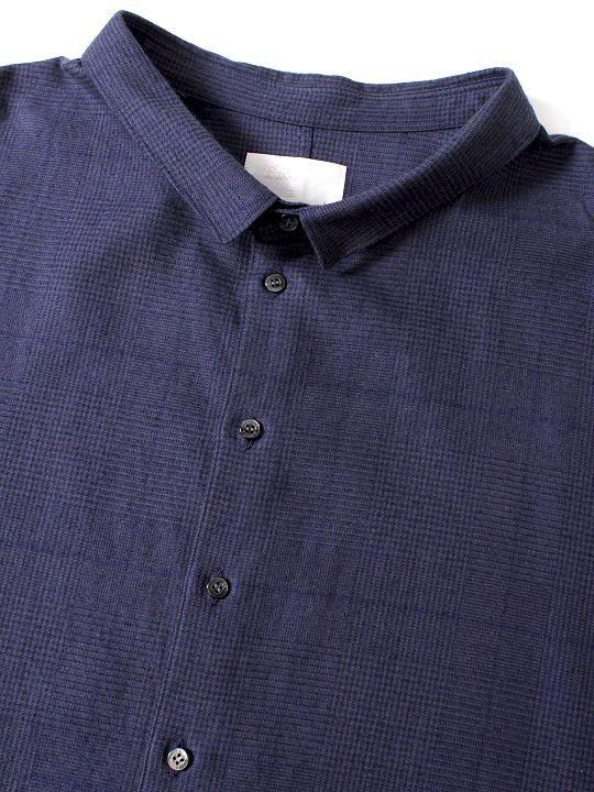 TROVE / UNI WIDE CHECK SHIRT / NAVY photo
