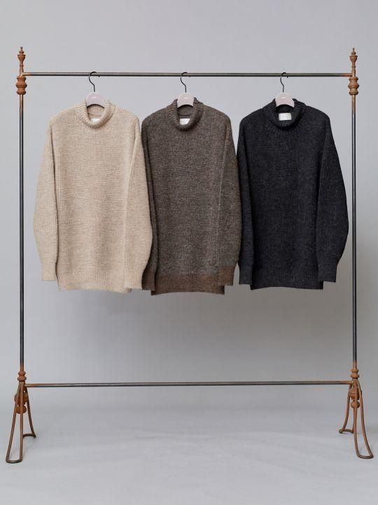 TROVE / MIX TURTLE KNIT / CHARCOAL photo