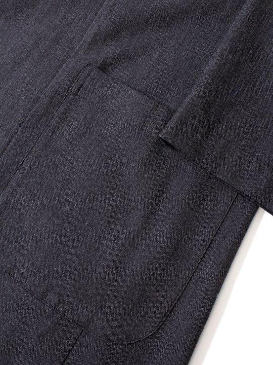 TROVE / KANGAS HOODED GOWN / CHARCOAL photo