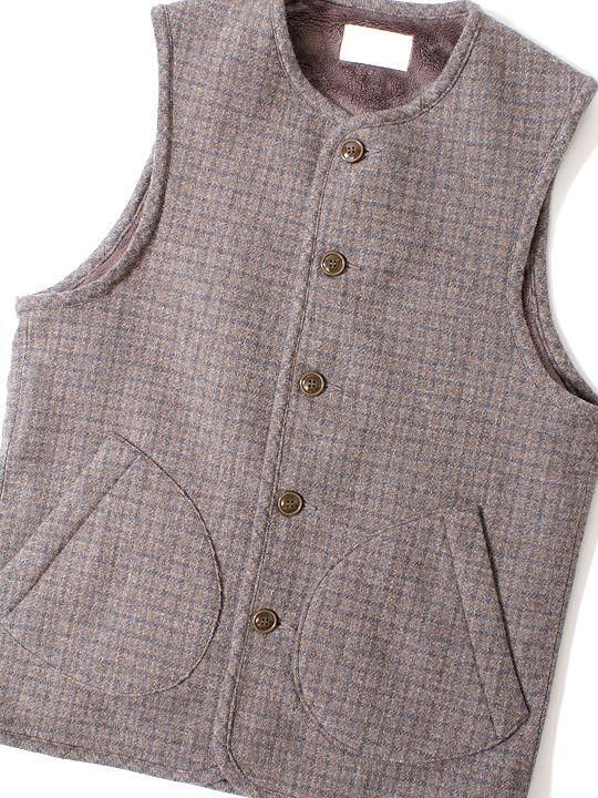 TROVE / RUUTUKA VEST / GRAY BEIGE photo