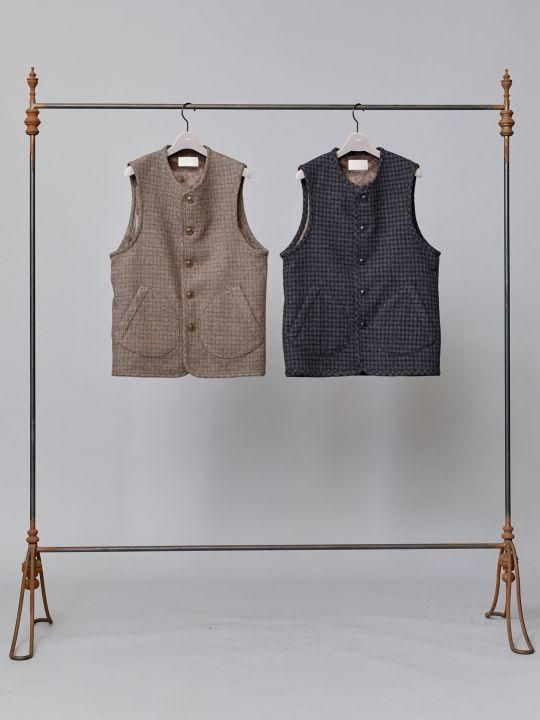 TROVE / RUUTUKA VEST / GRAY BEIGE photo