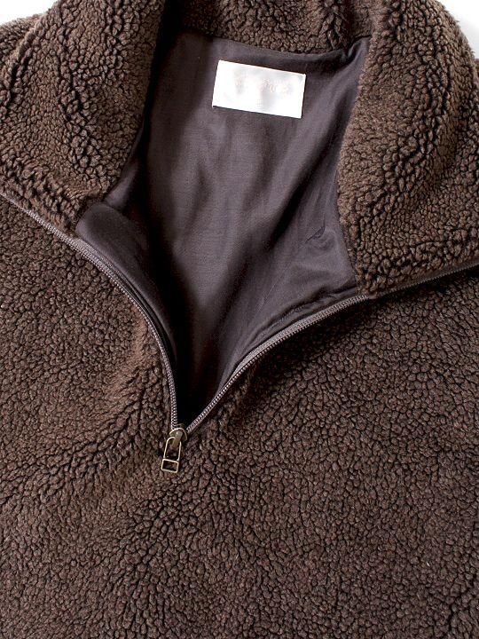 TROVE / WARM HALF ZIP BLOUSON / BROWN photo