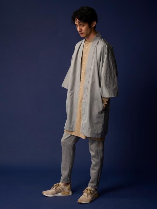 WAROBE / NYLON HAORI / GRAY photo