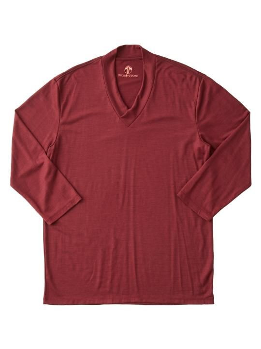 WAROBE / JUBAN 7SLEEVE KNIT / WINE photo