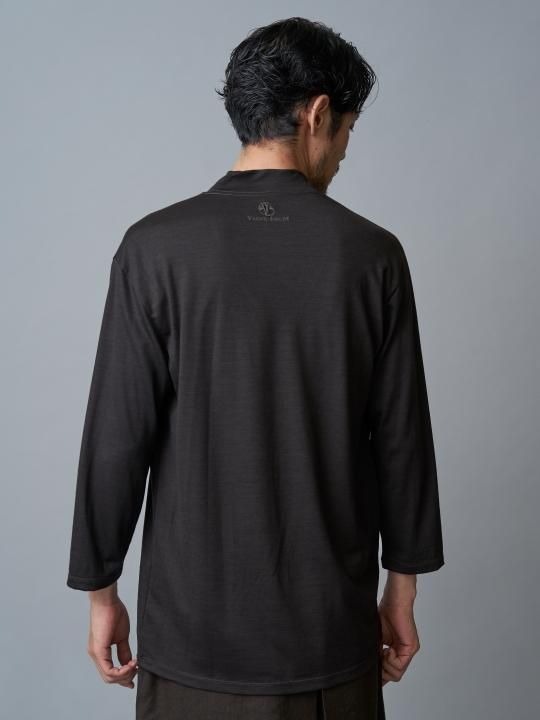 WAROBE / JUBAN 7SLEEVE KNIT / DARK BROWN photo