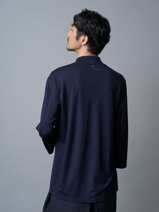 【 PRE-ORDER】WAROBE / JUBAN 7SLEEVE KNIT / DARK NAVY photo