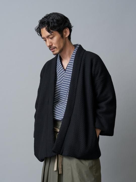 【 PRE-ORDER】WAROBE / WOOL DOTERA / BLACK photo