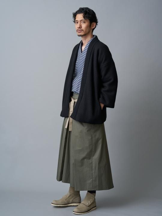【 PRE-ORDER】WAROBE / WOOL DOTERA / BLACK photo