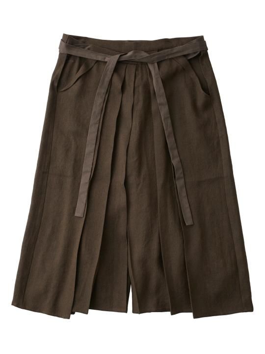 WAROBE / WOOL HAKAMA / DARK BROWN photo