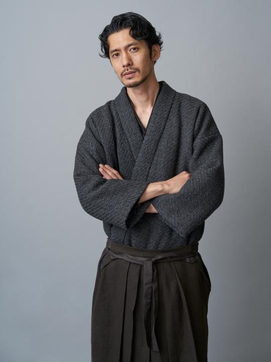 WAROBE / WOOL HAKAMA / DARK BROWN photo