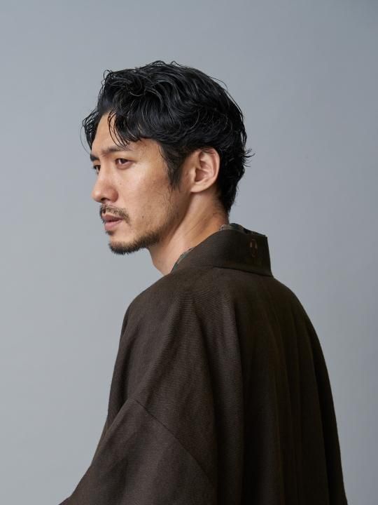 【 PRE-ORDER】WAROBE / WOOL HAORI / DARK BROWN photo