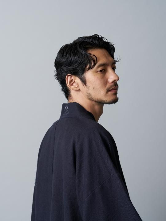 WAROBE / WOOL HAORI / DARK NAVY photo