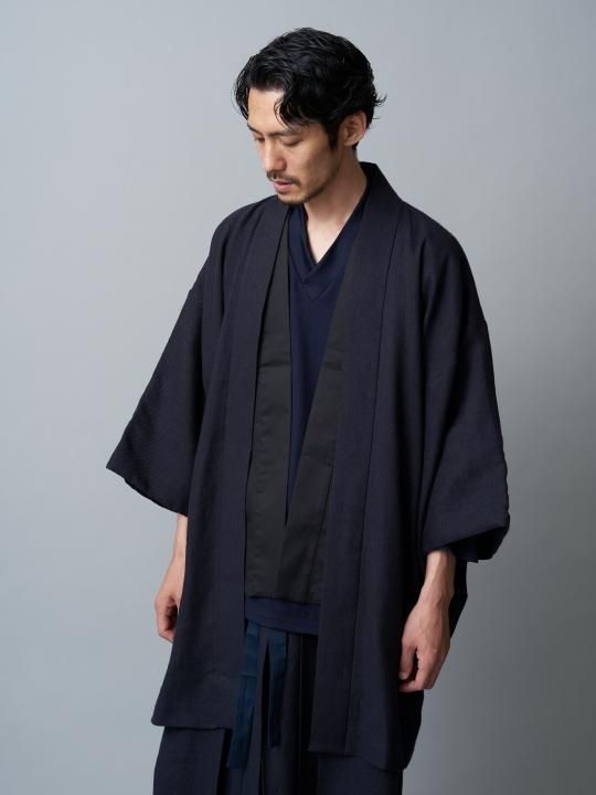 WAROBE / WOOL HAORI / DARK NAVY photo