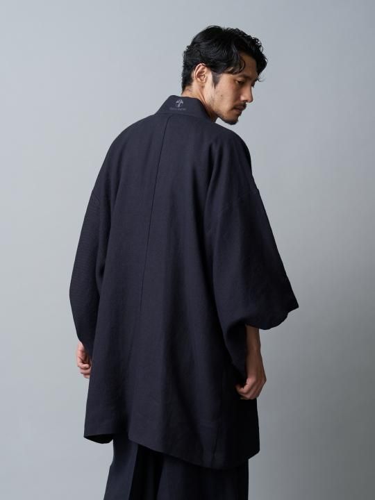 WAROBE / WOOL HAORI / DARK NAVY photo