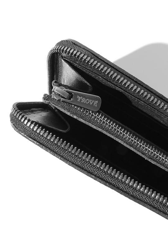 TROVE / SULKA LEATHER WALLET ( LONG ) / GRAY photo