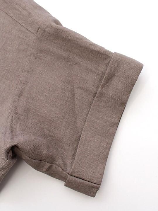 【予約商品】TROVE / KUUBA WIDE SHIRT / GRAY BEIGE photo