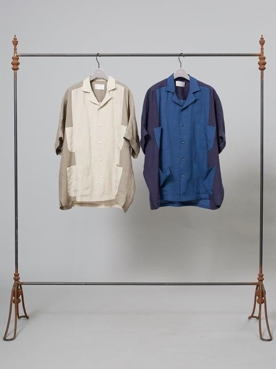 【予約商品】TROVE / KUUBA WIDE SHIRT / GRAY BEIGE photo