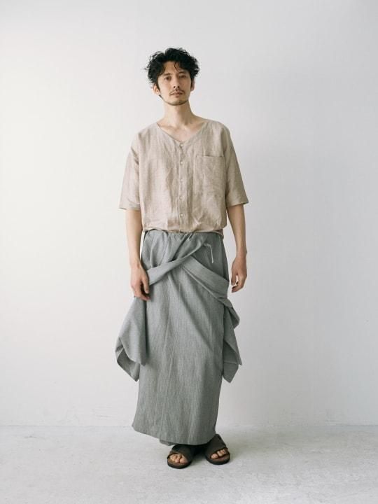 WAROBE / STRIPE KOIKUCHI / GRAY photo