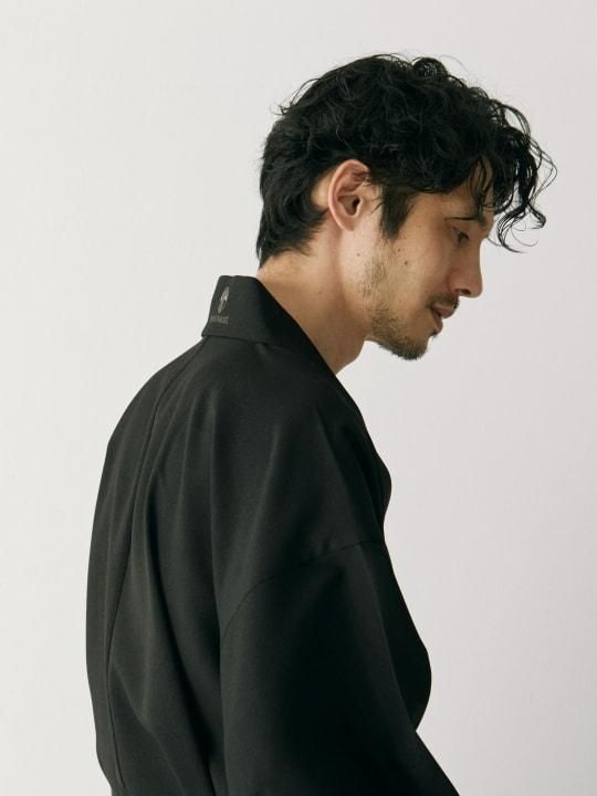 WAROBE / GABARDINE YUKATA / BLACK photo