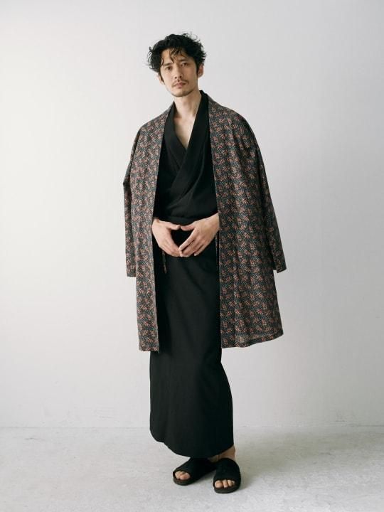 WAROBE / GABARDINE YUKATA / BLACK photo