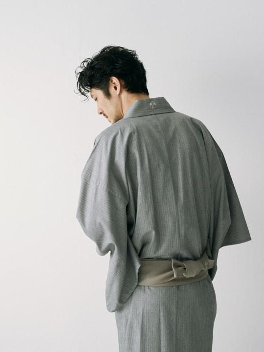 WAROBE / HERRINGBONE YUKATA / GRAY photo