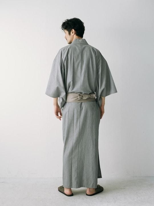 WAROBE / HERRINGBONE YUKATA / GRAY photo