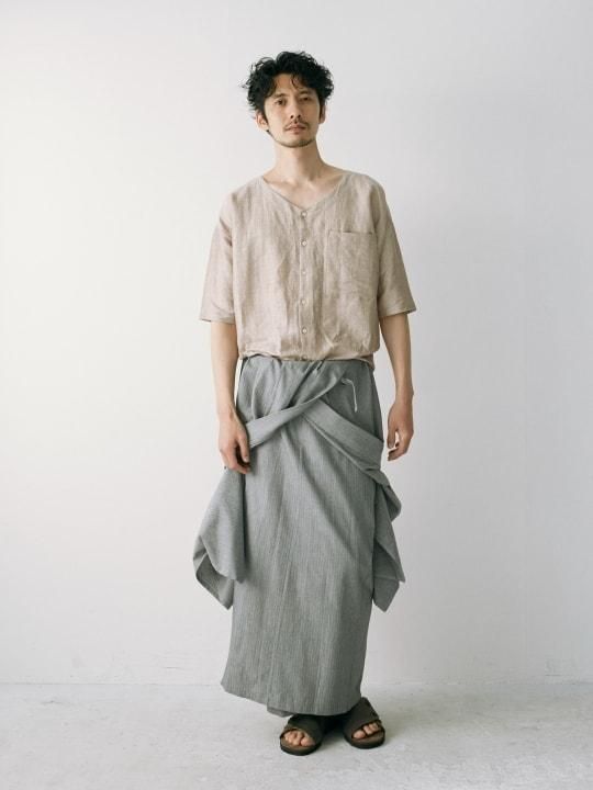 WAROBE / HERRINGBONE YUKATA / GRAY photo