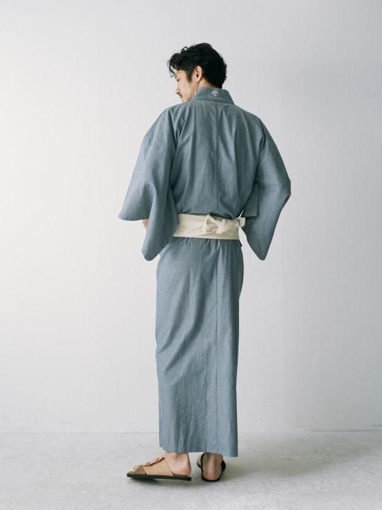 WAROBE / HERRINGBONE YUKATA / BLUE photo