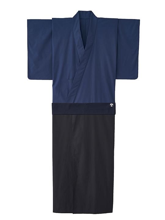 WAROBE / BI-COLOR YUKATA / NAVY x DARK NAVY photo