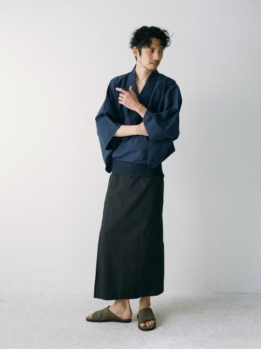 WAROBE / BI-COLOR YUKATA / NAVY x DARK NAVY photo