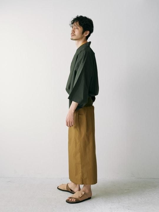 WAROBE / BI-COLOR YUKATA / GREEN x CAMEL photo