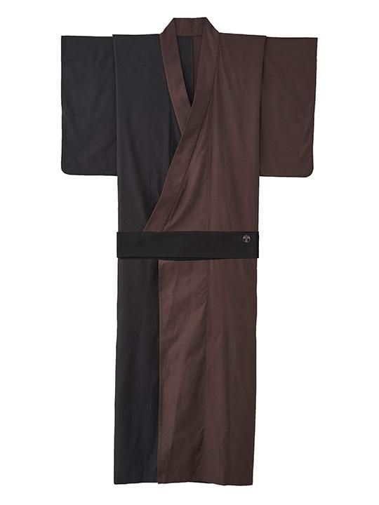 WAROBE / MULTI-COLOR YUKATA / BROWN x BLACK photo