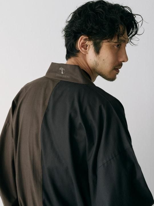 WAROBE / MULTI-COLOR YUKATA / BROWN x BLACK photo