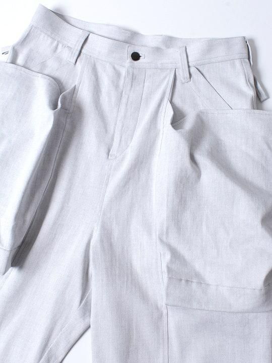 TROVE / BIG POCKET PANTS / HEATHER WHITE photo