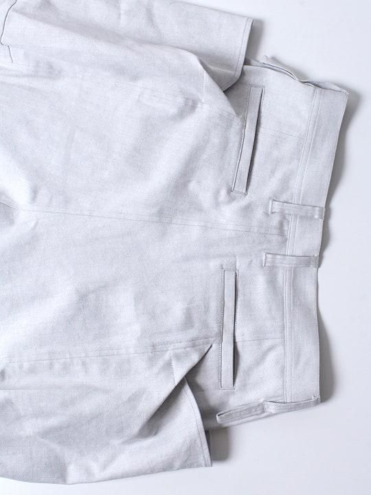 TROVE / BIG POCKET PANTS / HEATHER WHITE photo