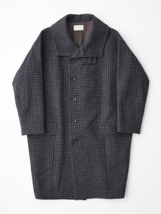 TROVE / SAPMI COAT ( MERINO TWEED ) / CHARCOAL photo