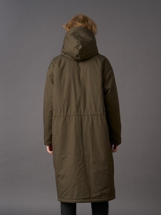 TROVE / VAHA BENCH COAT ( REVERSIBLE ) / BROWN CHARCOAL photo