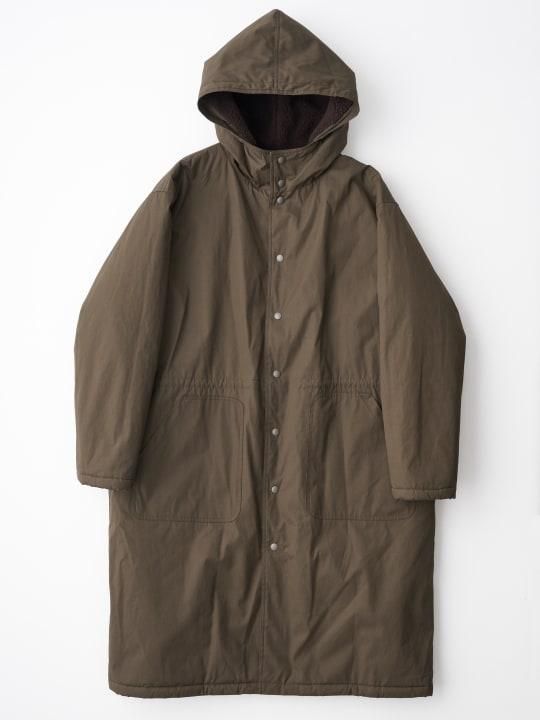 TROVE / VAHA BENCH COAT ( REVERSIBLE ) / BROWN CHARCOAL photo