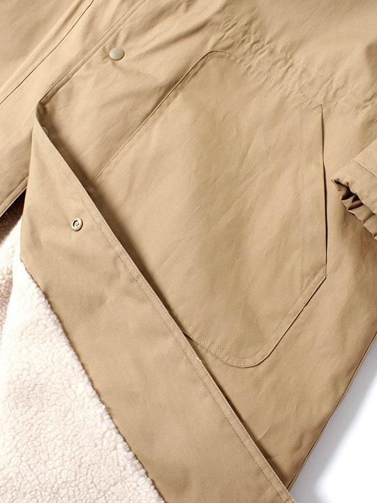 TROVE / VAHA BENCH COAT ( REVERSIBLE ) / CREAM BEIGE photo