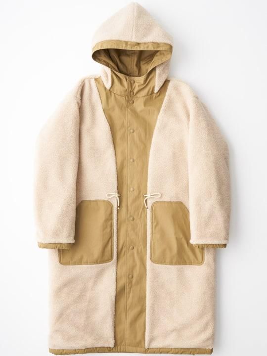 TROVE / VAHA BENCH COAT ( REVERSIBLE ) / CREAM BEIGE photo